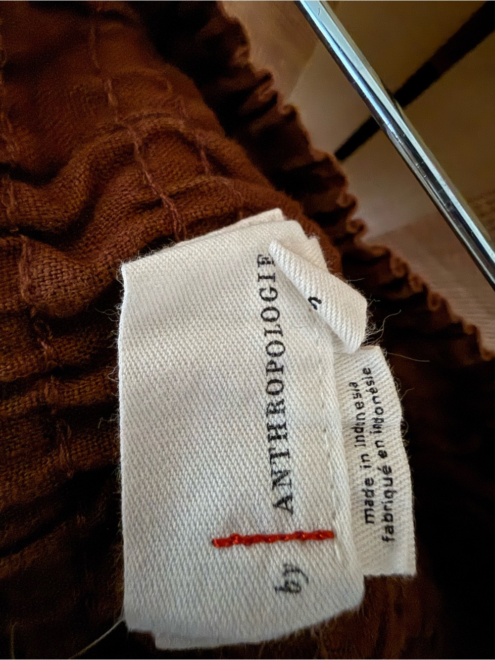 Anthropologie 100% Linen somerset shorts in Brown size Small EUC - Picture 4 of 9